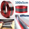 Car Styling Door Sill Protector Carbon Fiber Moulding Strip Trim Front Bumper