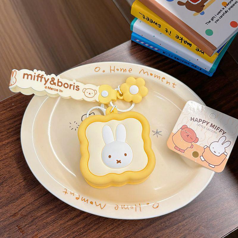 Kawaii Miffy Boris Silicone Coin Purse Cute Cartoon Mini Earphone Bag Pendant Coin Storage Bag Toy Gift for Gril