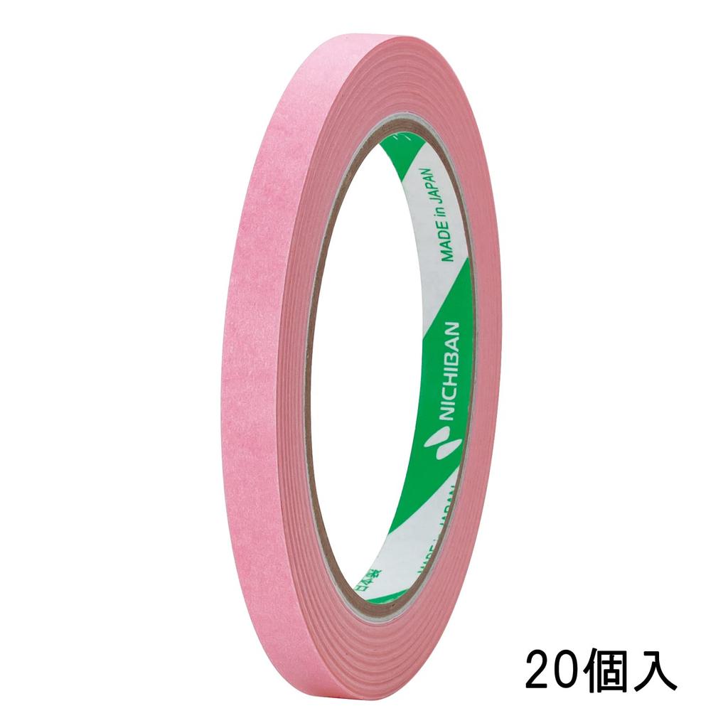 Лента для запечатывания пакетов Nichiban, бумага васи, 20 шт., 9 мм x 50 м, цвет розовая сакура, № 270 270SP-20P