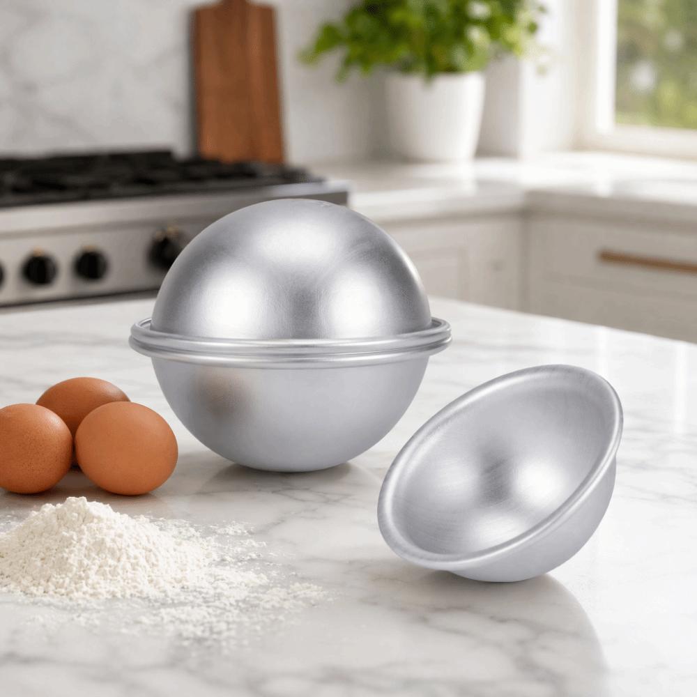 Aluminum Dome Cake Pan Non-Stick Semicircle Cake Pan Mini Dessert Mold Pudding Making