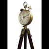 МОРСКАЯ КОЛЛЕКЦИЯ Деревянные и металлические часы-тренога с подставкой и коричневые напольные часы в старинном стиле с двумя колокольчиками для домашнего декора