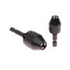 Keyless Drill Chuck 0.3-8Mm Self-Tighten Electric Drill Bits Collet Fixture Tools 1/4" Hex Shank Quick Change Converter