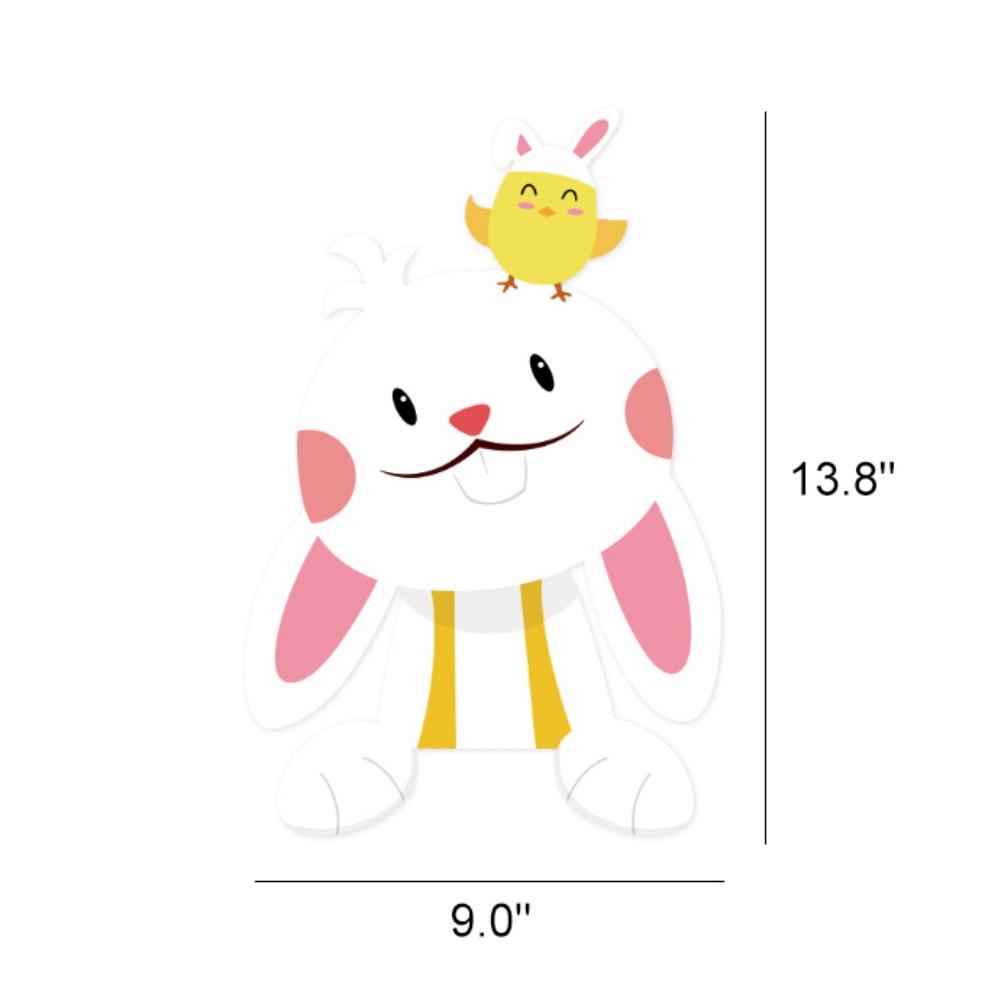 Decorative DIY Christmas Fence Peeker Festival Garden Hanging Decoration Home Outdoor Garden Patio Fence Lawn Sign Decorations