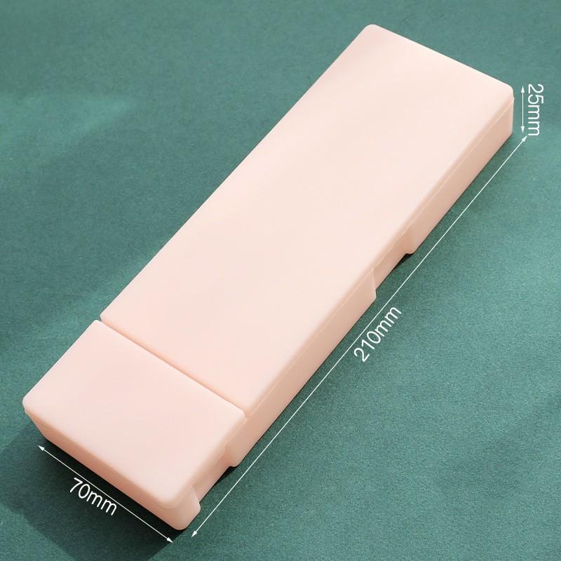 Пеналы для школьного офиса, простая матовая прозрачная пластиковая коробка, матовые белые ручки, хранение канцелярских принадлежностей