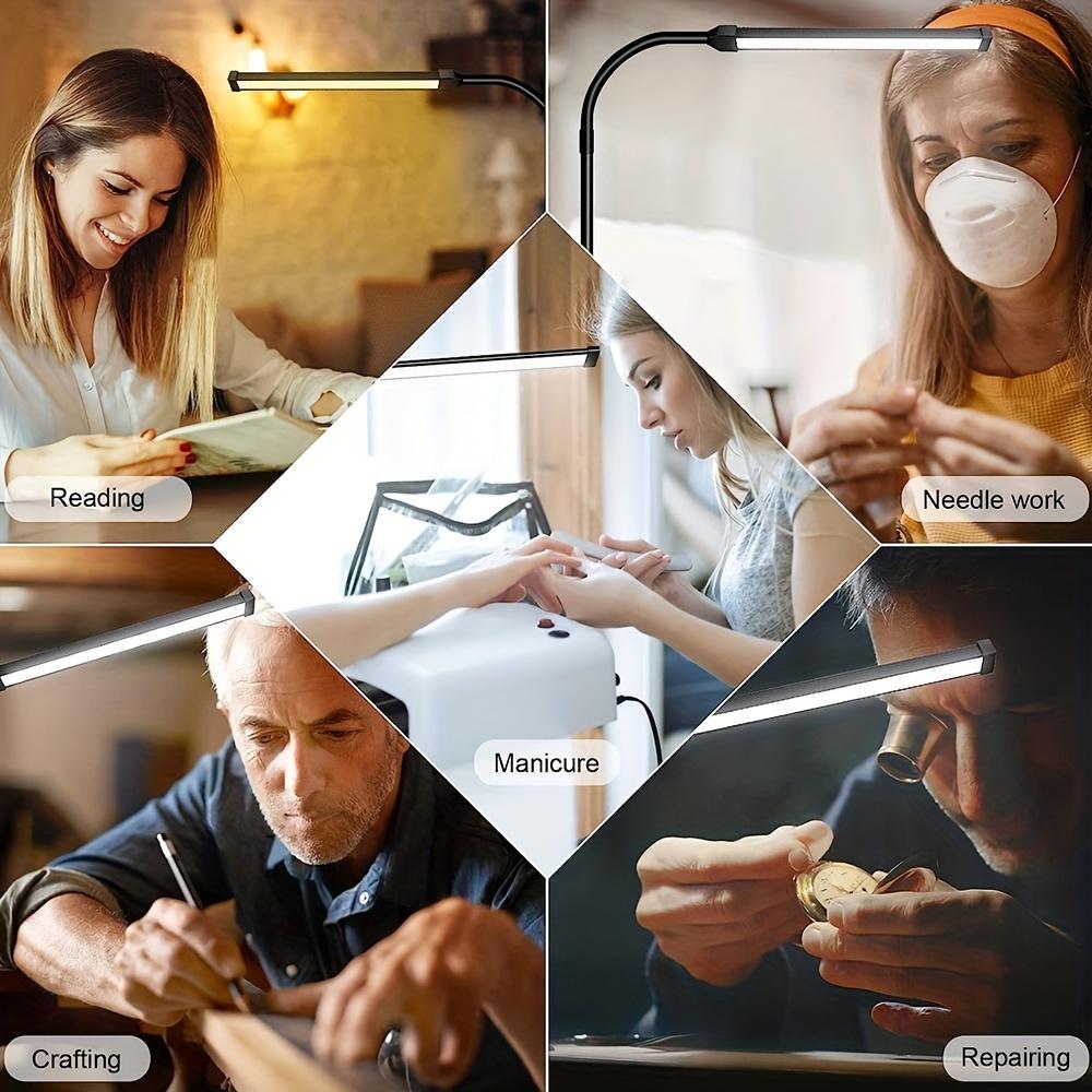 1pc Gooseneck Floor Lamp, Color Temperature, Brightness Adjustable, for Family Room Reading and Makeup