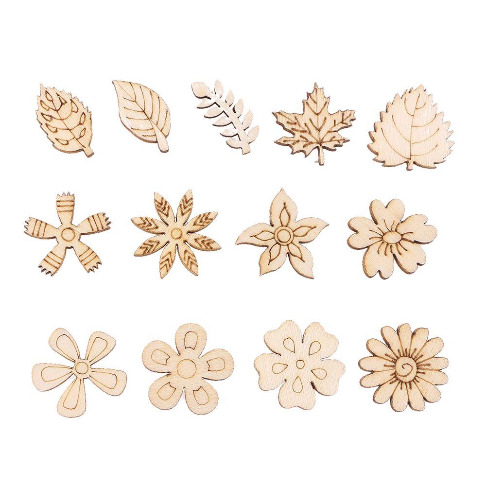 Kid Gift Crafts DIY Scrapbooking Embellishments Wood Slice Doodle Educational Toy Wooden Decoration