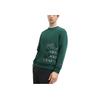Fila X V&A Heritage Collection Morgan Series Letter Round Neck Pullover Sweatshirt Men Sweatshirt Night-Shadow-Green F11M418206F-GN