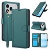 For iPhone 17 Pro Max Case PU Leather Stand View Phone Wallet Cover with Hand Strap