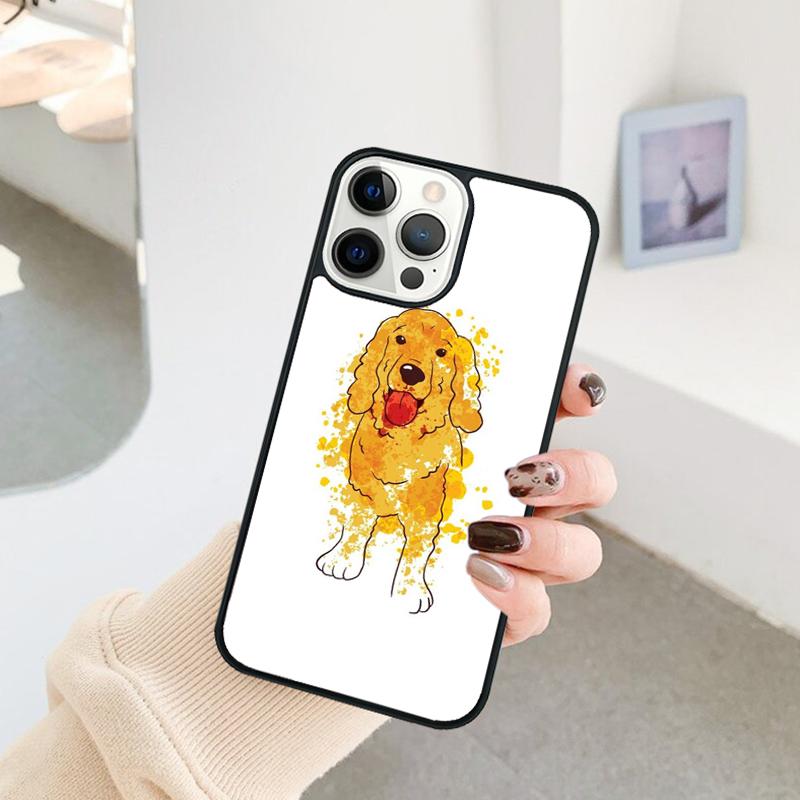 Funny Cocker Spaniel Dog Phone Case For iPhone 17 Air 16 15 14 11 12 13 Pro  MAX Plus coque Cover Shell