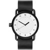 TID Watches 40 мм Белый циферблат Черный кожаный ремешок Черная пряжка Минималистичный дизайн Кварцевый механизм Унисекс Скандинавские часы №1 Вдохновленные Швецией
