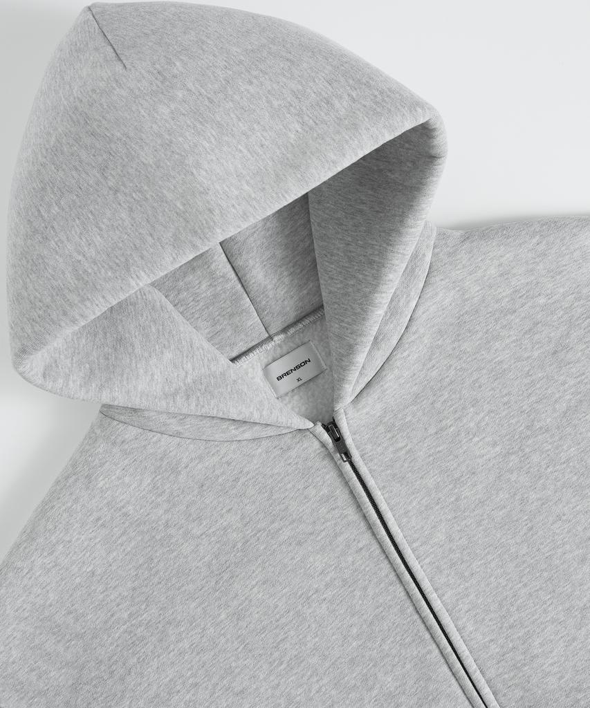 Уютная укороченная толстовка на молнии Brenson Oversized из флиса ( 8 цветов )