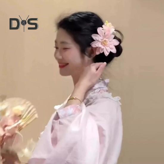 Имитация цветка заколка для волос гавайский цветочный декор боковая заколка для волос пляж отпуск фотография женские аксессуары для волос