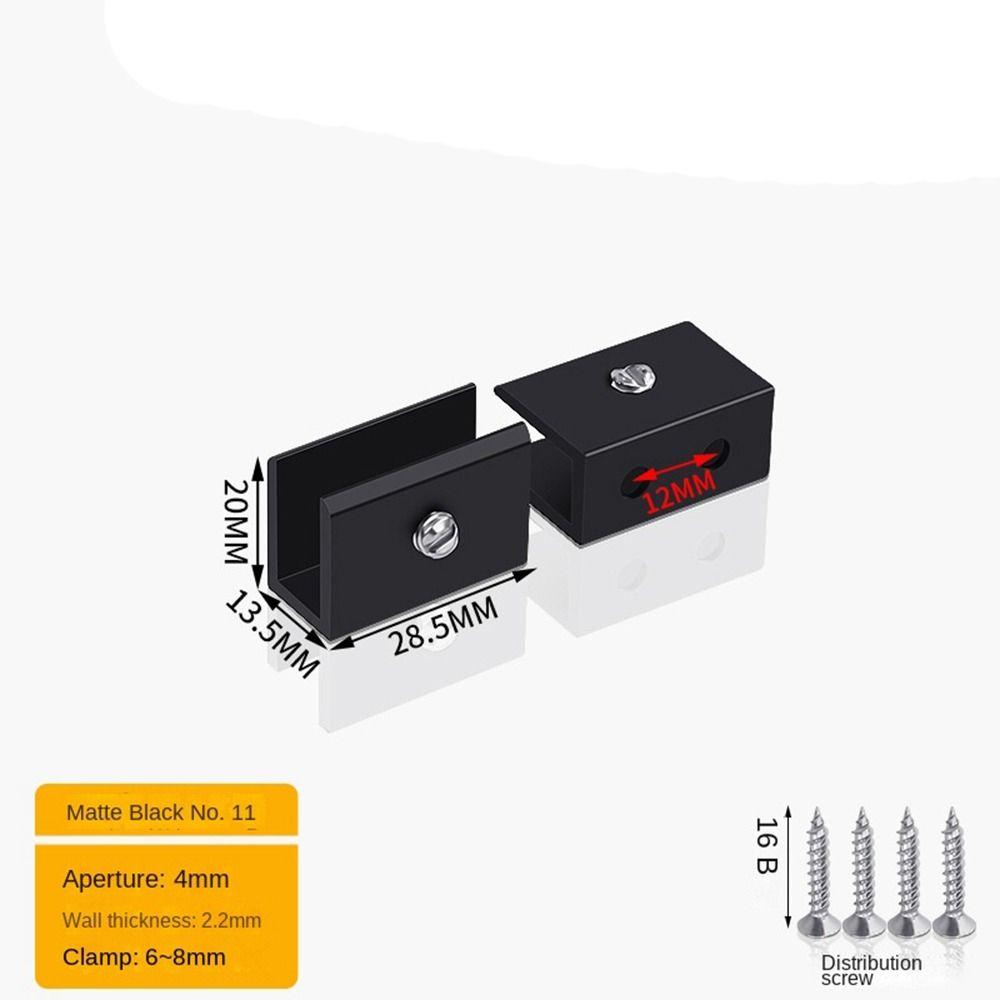 Кронштейн Держатель Стеклянной Полки Алюминиевый Сплав Безрамные Кронштейны Креативный Зажим для Стеклянной Двери Ванная