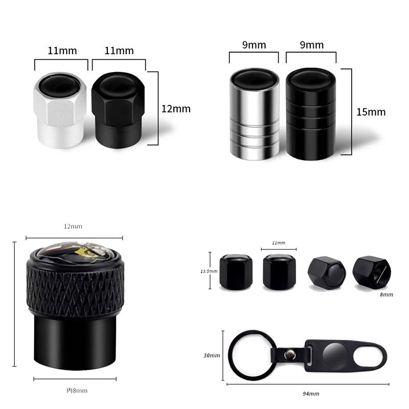 For Hyundai Car N Line Wheel Tire Stem Air Valve Caps Covers For Hyundai i10 i20 i30 NLine Sonata Tucson Azera Elantra Veloster KK5