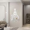 3D Акриловые Наклейки на Стену в Виде Рождественской Елки для Декора Гостиной и Прихожей