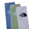 The North Face Носки мужские Multi Sport Cush Crew с логотипом в ассортименте, размер M, набор из 3 пар, носки, белый/дымчато-шалфейный/синий (0OD), (NF0A882H)