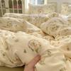 Lilanghua 'Радость Кроликов' Стиранный Хлопок Вязаный Двойной Муслин Комплект Постельного Белья из 4 Предметов