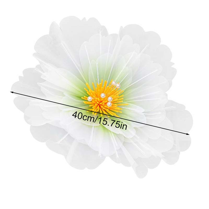 1 шт. Свадебное украшение Украшение для мероприятий на открытом воздухе Пушистые лепестки Украшение для окна Искусственный пион Большой Тюль Красивый