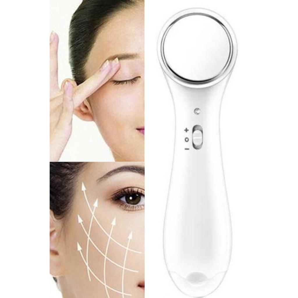 Мини-ионный массажер под глазами, вибрационный массажер для лица против морщин, обновление кожи на батарейках