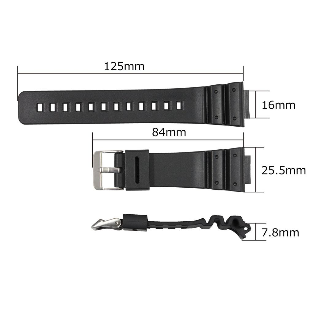 Сменные часы CASIO Casio DW6900 Series Ширина ушка 16 мм TPU Уретан Черный ремешок 2 пружины руководство по замене Ремешок/ремень TARO'S G-SHOCK G-Shock