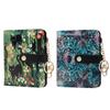 Cute RFID Card Holder PU Leather Ultra-Thin Coin Bag Compact Black Cat Floral Women Wallet Daily Use