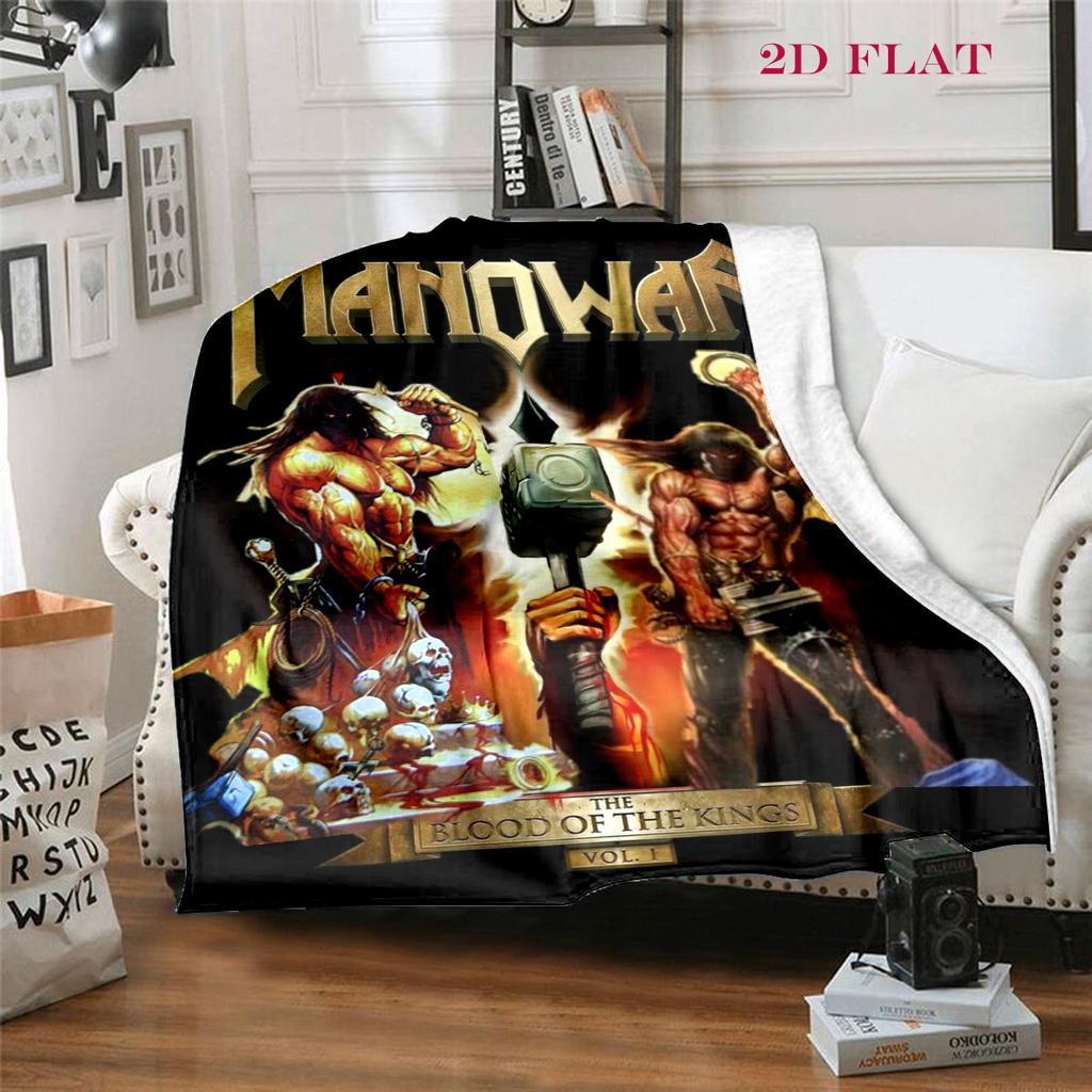 Manowar: Blood Kings blanket sofa blanket Suitable for all seasons bedroom sheet Air conditioning blanket