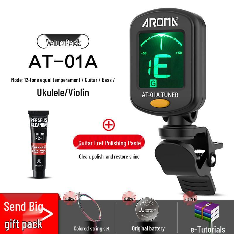 Универсальный электронный тюнер Anoma для гитары, укулеле и скрипки