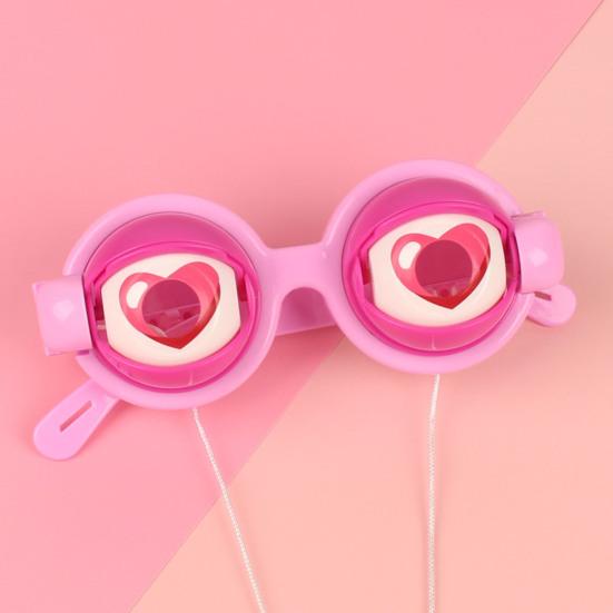 Crazy Eyes Googly Glasses Toy Winking Glasses with Pull-String Blinking Action Fun Novelty Prop for Kids Party Stage Performance