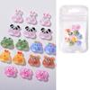 Rabbit Cartoon Nail Decorations Animal Nail Rhinestones 3D Nail Jewelry Cartoon Nail Drills