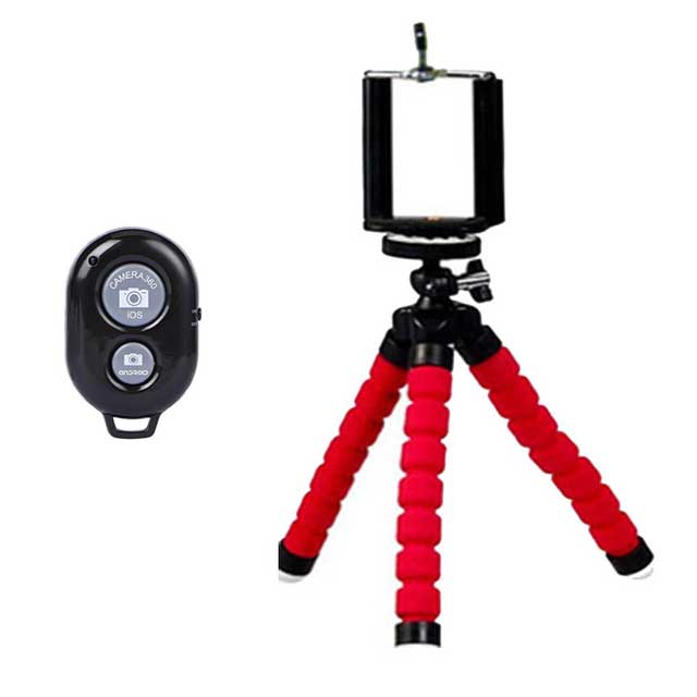 Портативный штатив для телефона, губка, держатель осьминога, мини-зажим для смартфона для iPhone, гибкий живой штатив с дистанционным затвором для Xiaomi