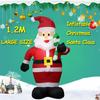 1,2 м надувной светодиодный светильник Санта-Клауса с Рождеством на открытом воздухе, Санта-Клаус, Новый год 2022, Рождественское украшение, садовый солдат