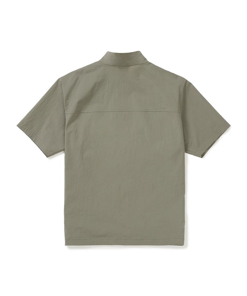 Анорак с коротким рукавом Snowpeak Apparel Root Stand Neck (S25Mmran64) Хаки серый