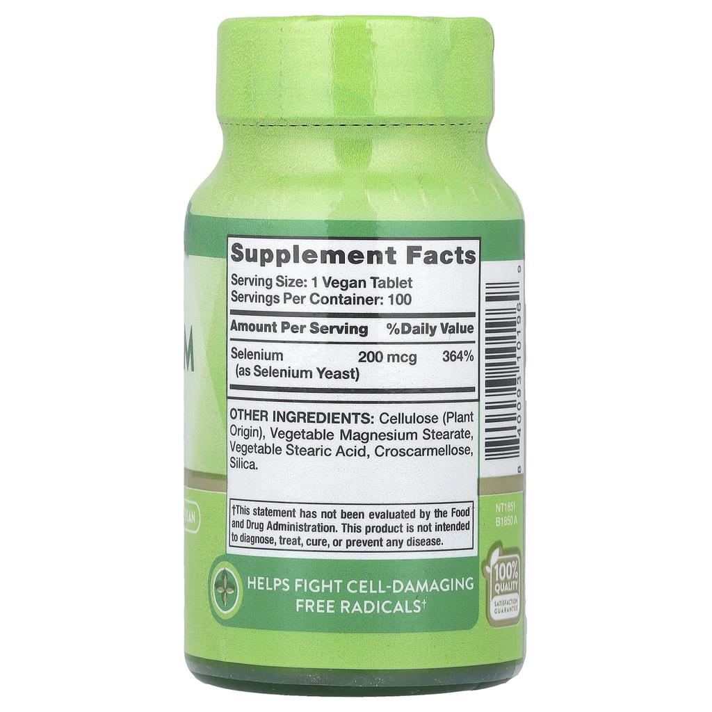 Nature's Truth Selenium, High Potency, 200Mcg, 100 Tablets