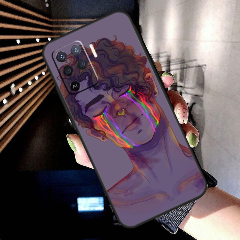 Чехол с радужным флагом ЛГБТ для Oppo A74 A54 A94 A80 A60 A40 A18 A38 A58 A78 A98 A96 A76 A16 A15 A17 A57 A77 A5 Pro