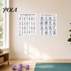 Dumbbell Workout for Weak Muscles 2 Pcs 28 Days Light Strength Exercise Poster Women 60+, Home Guide Gym Fitness Training Guide, Full Body Chart Wall
