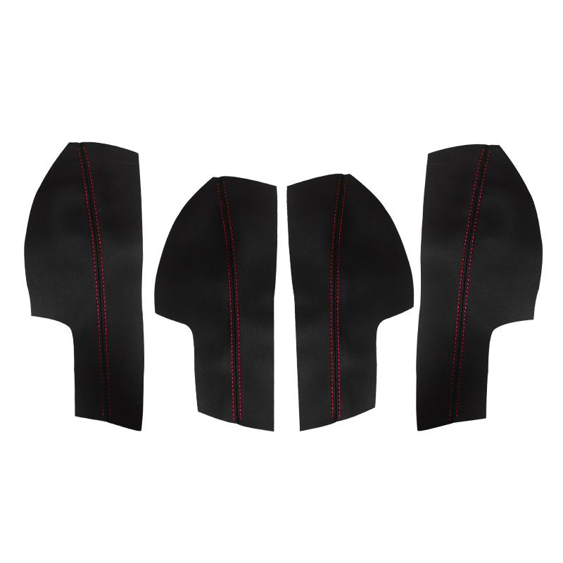 Мягкий кожаный чехол на дверной подлокотник для Honda City 2015 2016 2017, 4 шт., автомобильный Стайлинг, дверная панель, подлокотник, кожный чехол, наклейка