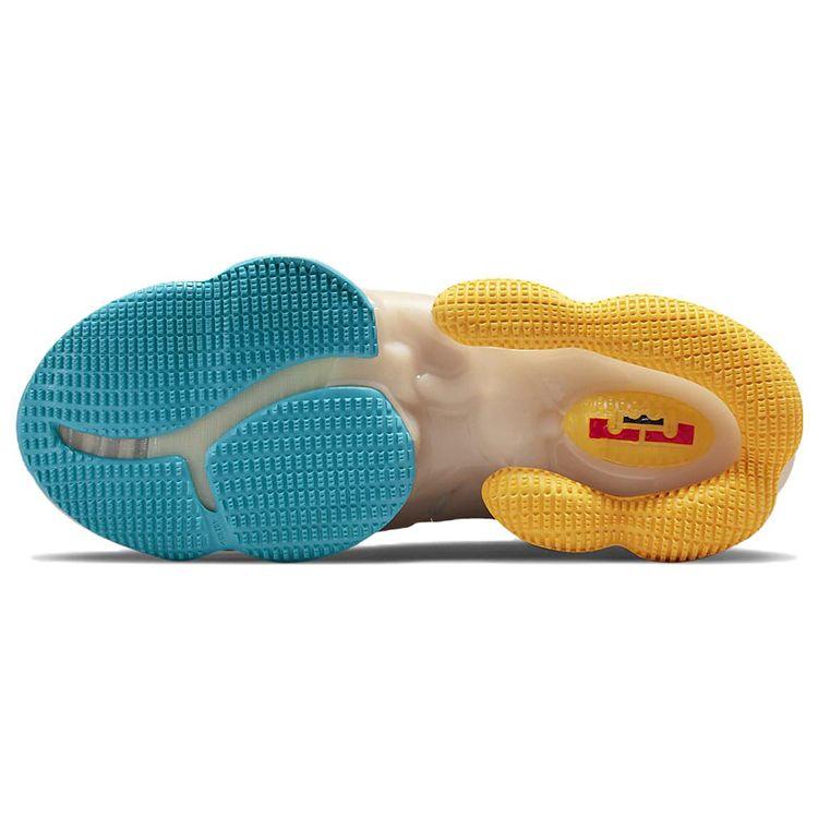 Nike Кроссовки унисекс LeBron 19 Minneapolis Lakers White Pearl-White University-Gold DC9339-200