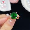 Новое модное темпераментное квадратное зеленое кольцо принцессы для женщин, очаровательные изящные нежные ювелирные изделия для свадьбы и помолвки, новые модные 