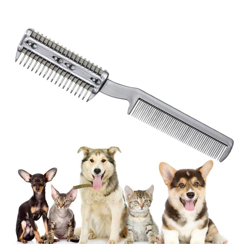 Pet Accessories Metal Blades Cat Grooming Comb Hair Remover Comb Cat Trimmer Dog Hair Comb