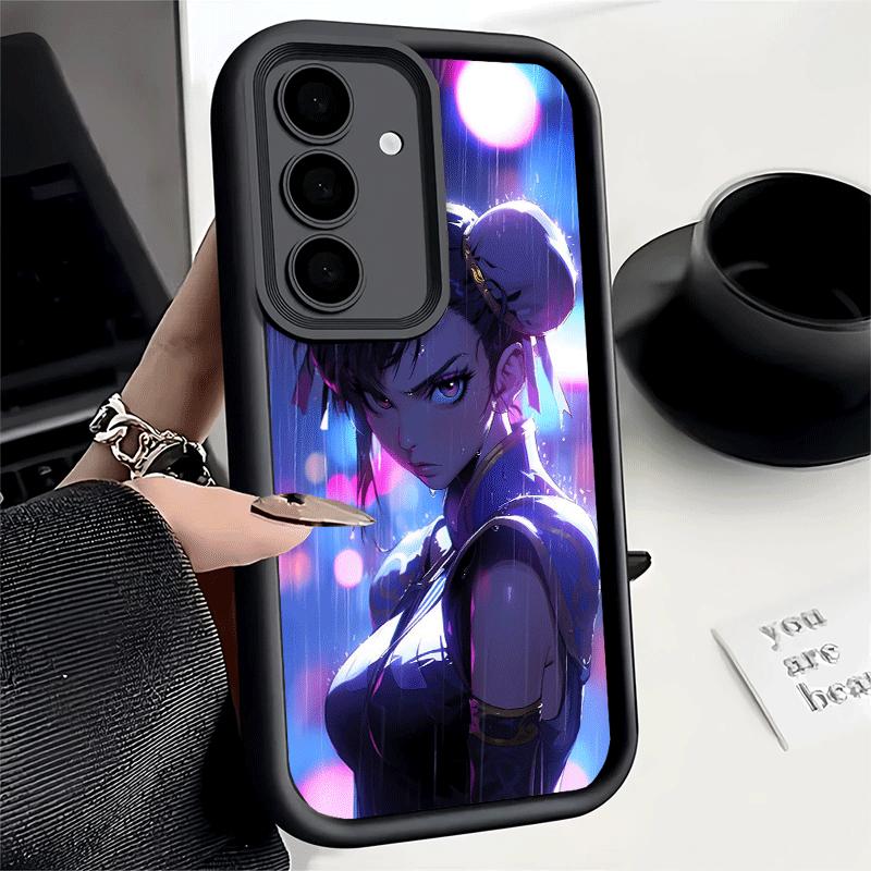 Чехол для телефона Samsung Galaxy S26 S25 Ultra S24 FE ChunLi S-Street F-FighterS Shell S23 Plus S22 + S21 S20 5G Мягкий силиконовый Fund