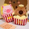 Joyful Capybara Plush Toy Ultra Soft Cuddly Animal For Couples And Snack Lovers In Adorable Designs