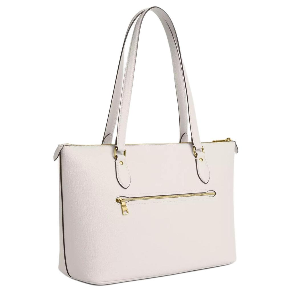 Coach Gallery 37 Metal Logo Top Zip Tote Bag Women tote bags White CV402-IMCHK