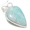 Amazonite Gemstone Handmade 925 Sterling Silver Jewelry Pendant 2.36" u8T64