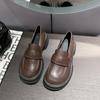 Новые винтажные женские туфли на плоской подошве в британском стиле, универсальные кожаные туфли Jk Small, летние удобные мокасины без застежек