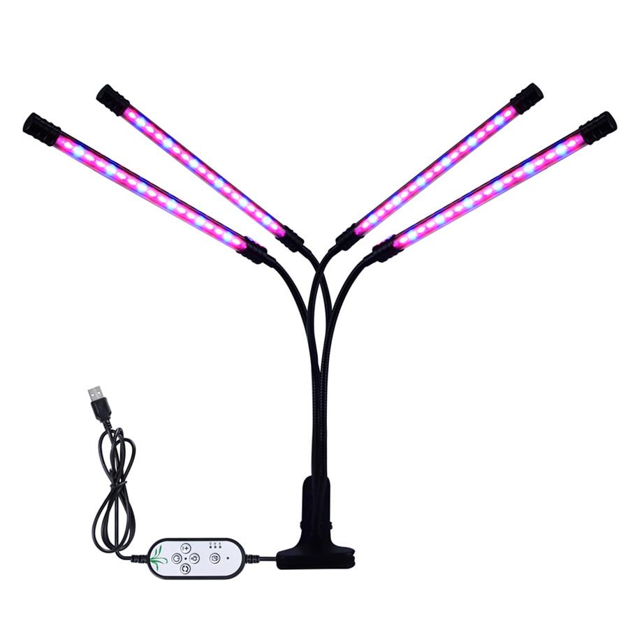 Светодиодный светильник полного спектра USB-фитосветильник с управлением фитосветильник для растений рассада цветок домашняя палатка консигнация