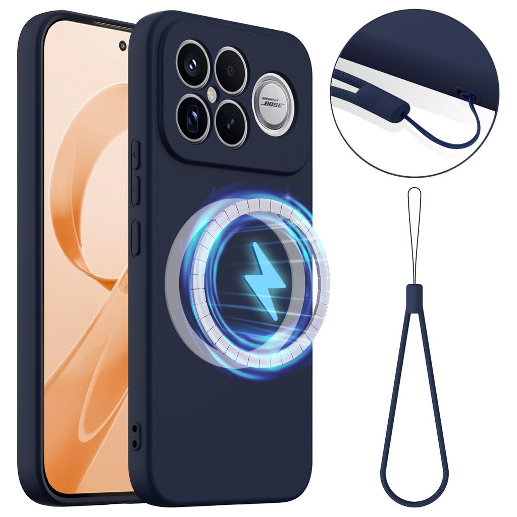 Для Xiaomi Poco F8 Ultra/Xiaomi Redmi K90 Pro Max 5G Магнитный чехол Защита от падения Жидкий силикон Чехол для телефона