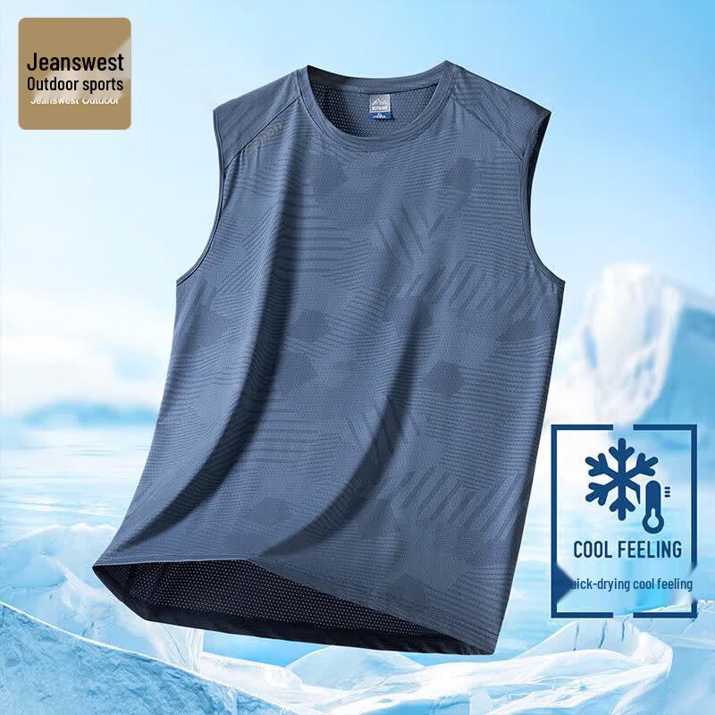 Мужская майка JEANSWEST OUTDOOR с круглым вырезом, быстросохнущая