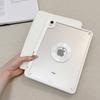 IPad 11th Gen Case With Magnetic 360 Rotating Stand Full Coverage Shockproof Cover Air 8 Mini 7 Ivory White