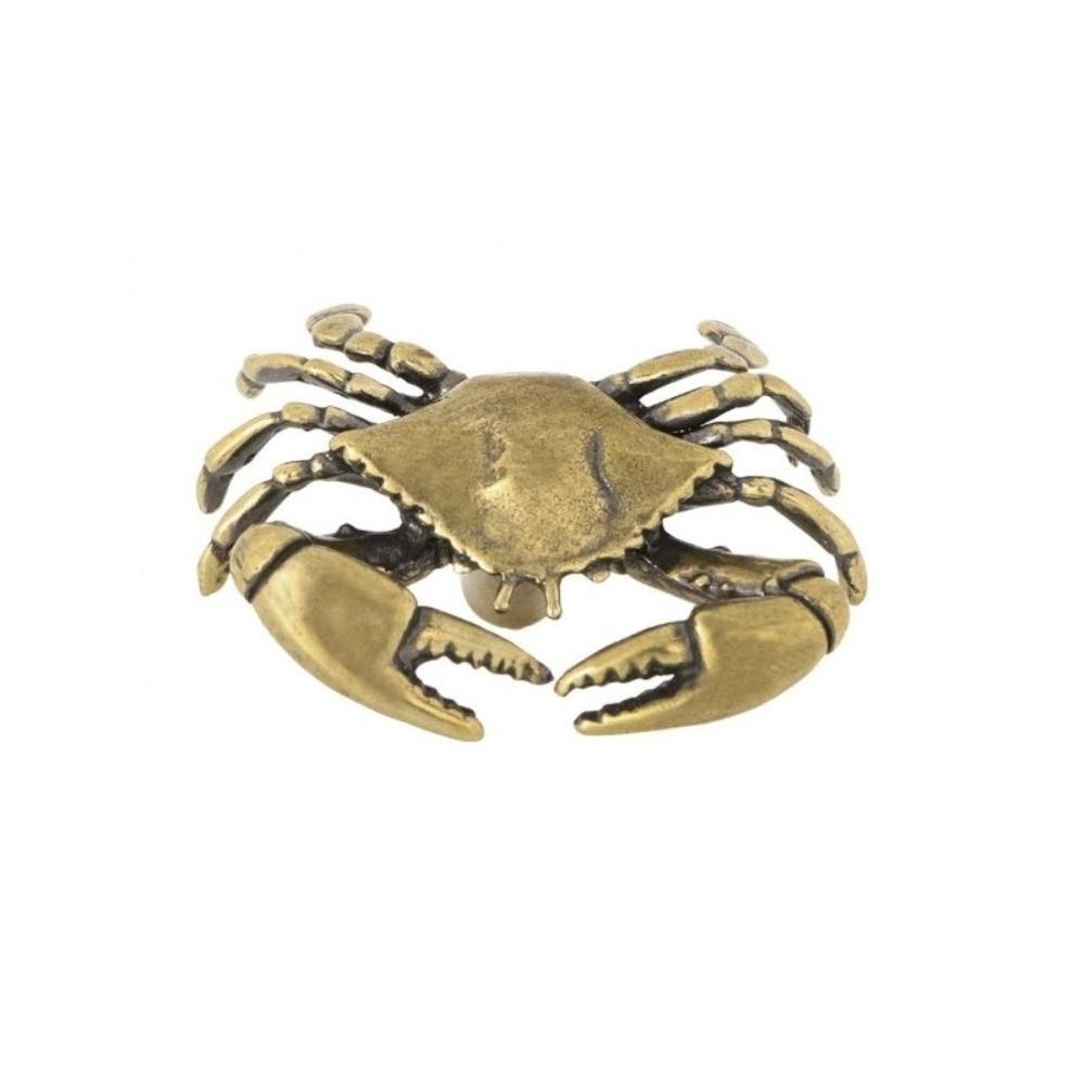 Hardware Brass Cabinet Pulls Luxury Closet Door Knobs Vintage Crab Design Drawer Handles  Kitchen