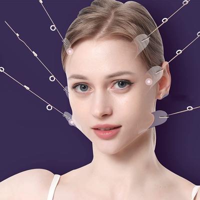 20 шт. лента для подтяжки лица наклейка для подтяжки лица прозрачная невидимая наклейка для лица V-образная подтяжка лица St